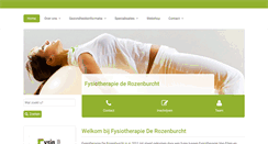 Desktop Screenshot of fysiotherapiederozenburcht.nl