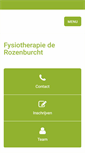 Mobile Screenshot of fysiotherapiederozenburcht.nl